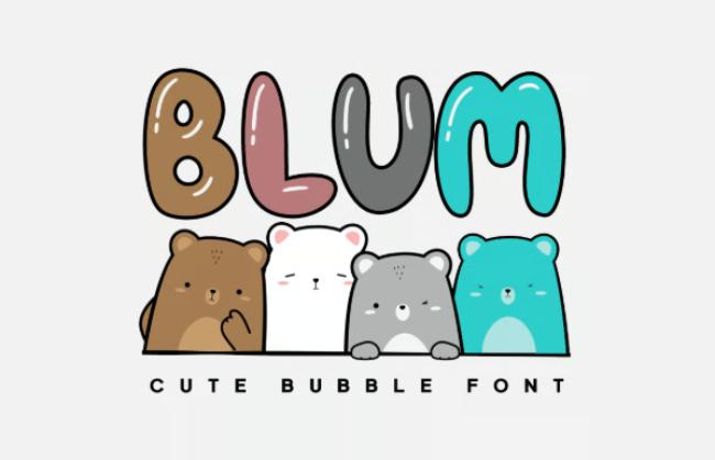 bubble font