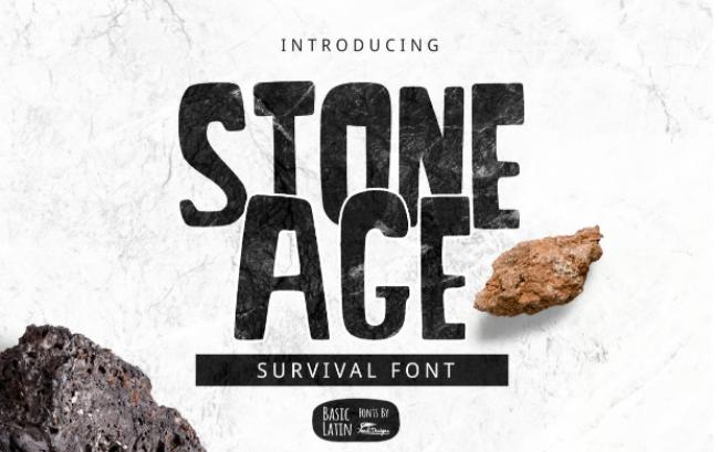 stone age font