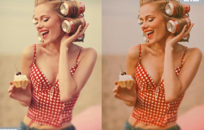 Vintage film grain Lightroom preset