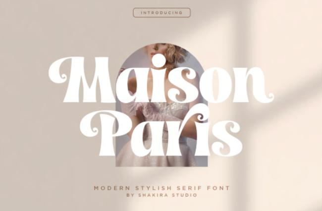 Maison Paris Font - modern elegant luxury design