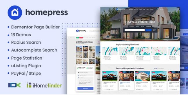 HomePress Real Estate WordPress Theme