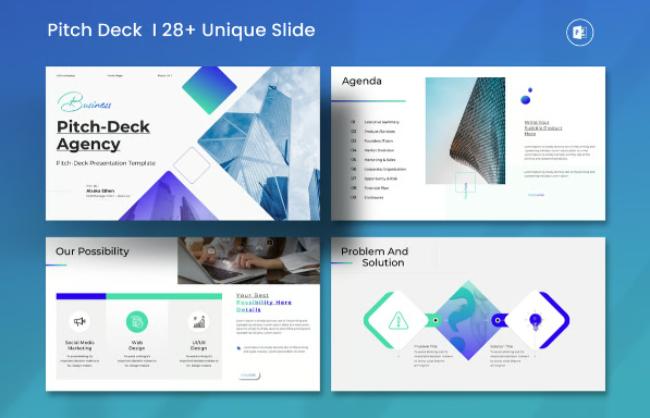 Business Pitch Deck Presentation Template
