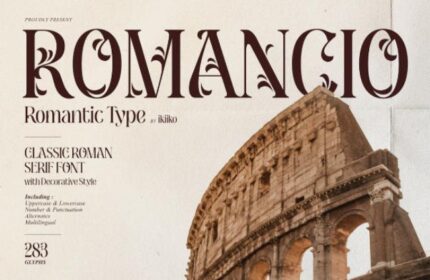 Roman Script Designs 50 Best Roman Fonts Inspired by Ancient Architecture (free & pro ...