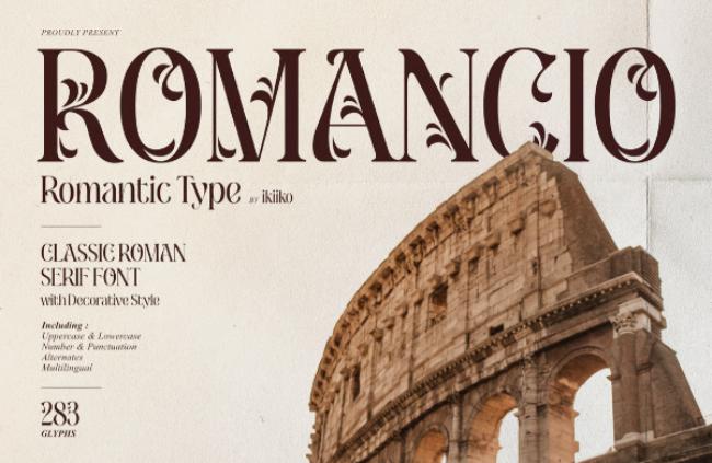 roman font