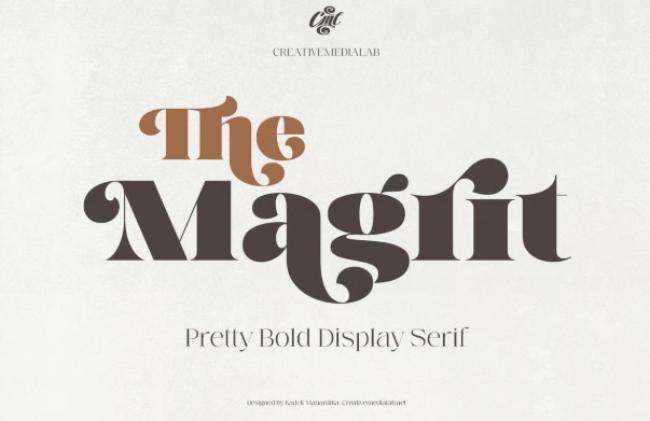 Magrit Paris Font - bold display serif