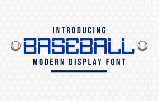 baseball font