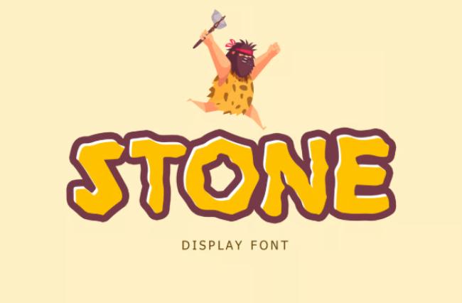 stone age font