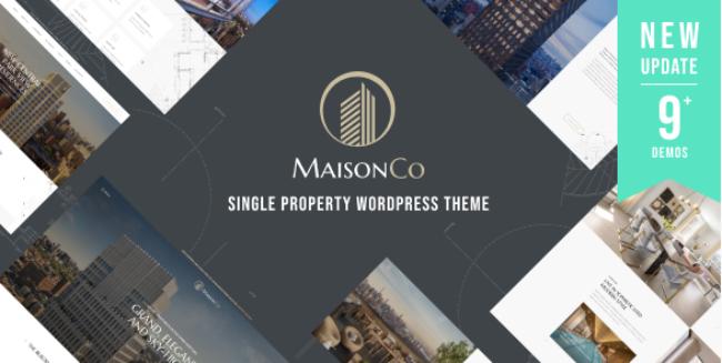 MaisonCo Single Property WordPress Theme