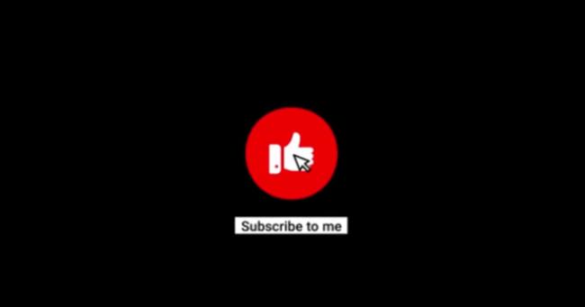 Classic like and subscribe button overlay