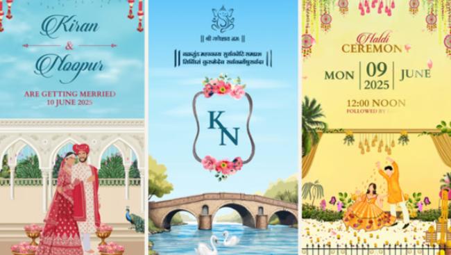 Classic Indian Wedding Invitation