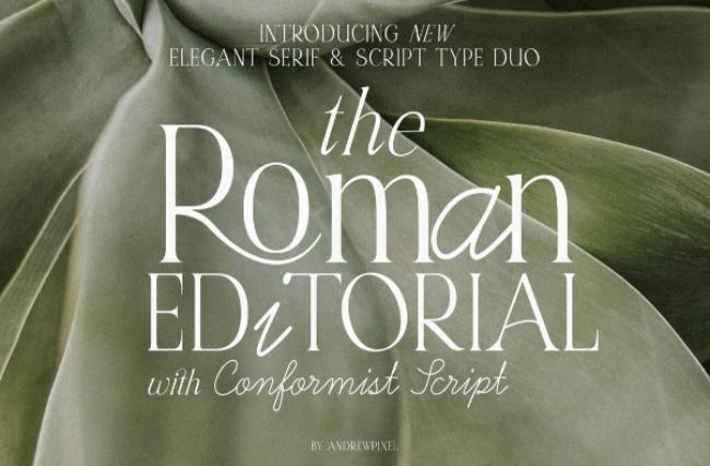 roman font
