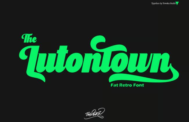 The Lutontown vintage London font