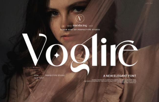 Voglire Paris Font - modern ligature serif
