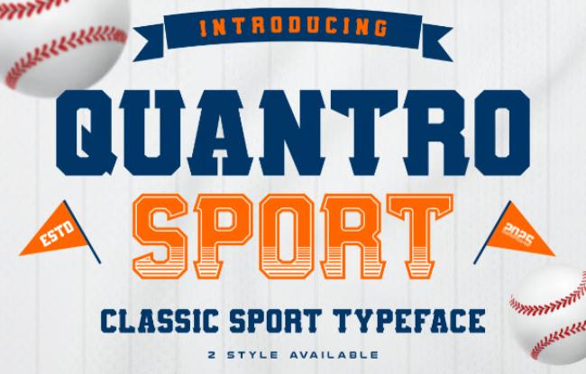 baseball font