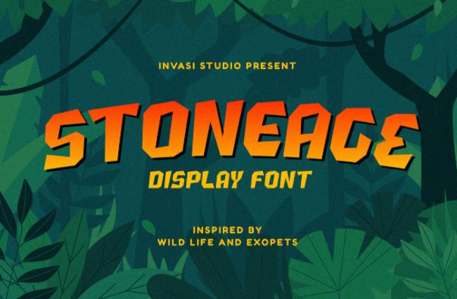 stone age font