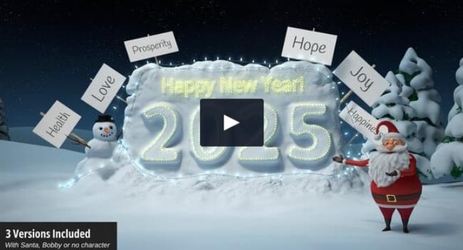 New Year Sparkle After Effects Template