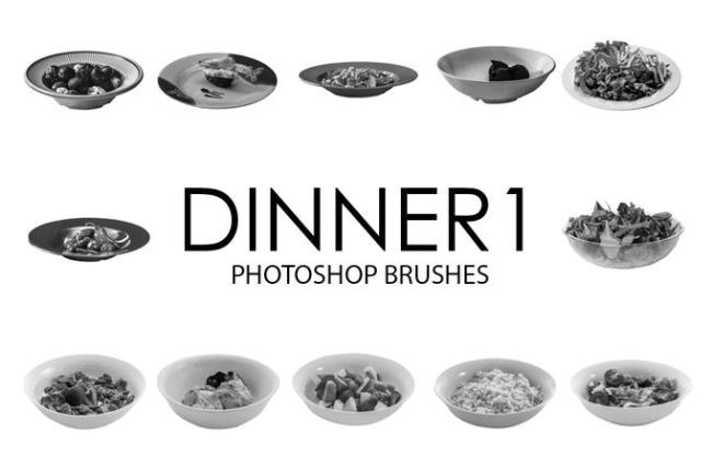 Dinner Photoshop Brushes