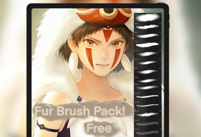 Fur Brush for Procreate Free