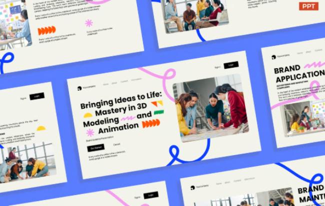 Colorful Modern 3D Modeling & Animation