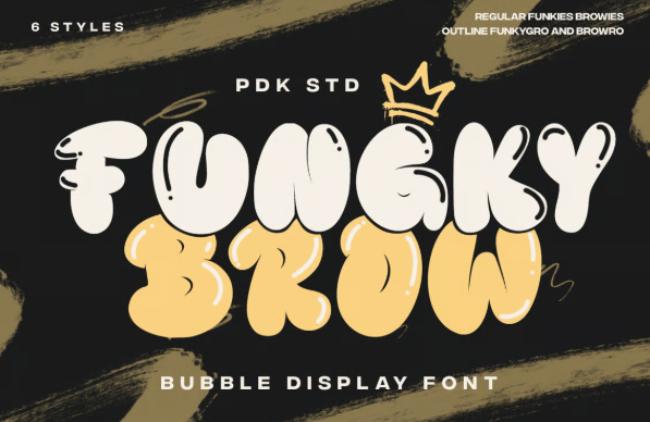 bubble font