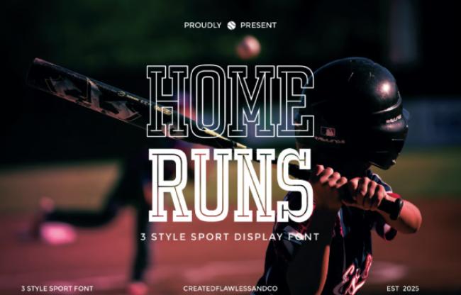 baseball font