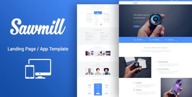 Sawmill - Onepage Product Landing WordPress Theme