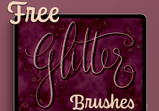 Free Procreate Glitter Brushes by Tilley Brushes