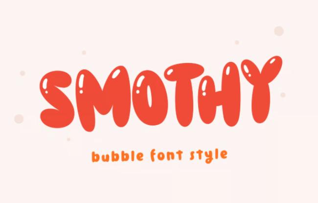 bubble font