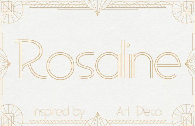 Rosaline Paris Font - art deco display design