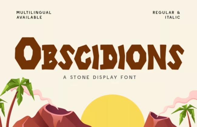 stone age font