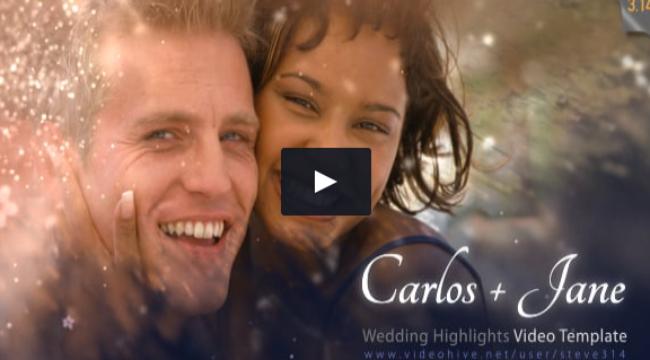 Wedding Highlights Video After Effects Wedding Template