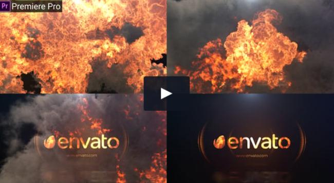Fire Explode Logo Opener Template