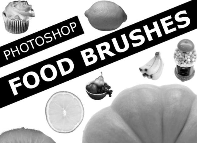 Diverse Food Photoshop Brushes