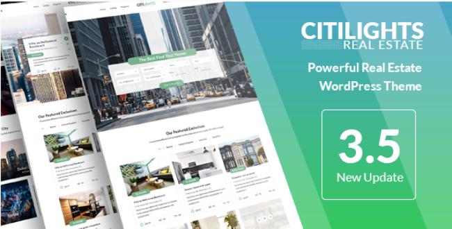 CitiLights Real Estate WordPress Theme