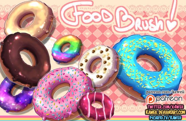 Donut Photoshop Brushes