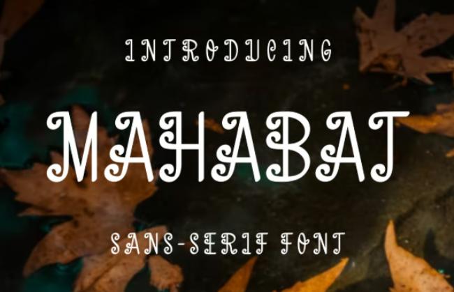 Mahabat Display Marathi Font
