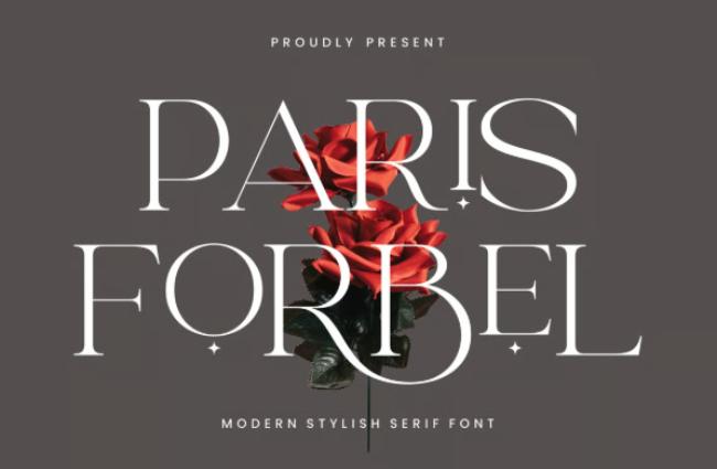 Paris Forbel Font - sophisticated design