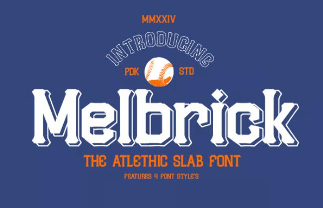 baseball font