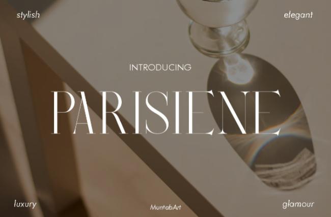 Parisiene Font - modern serif elegance