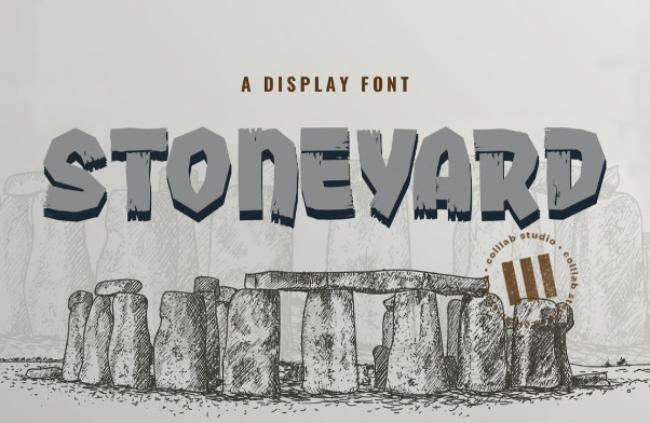 stone age font