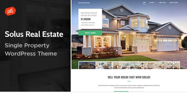 Solus Single Property WordPress Theme