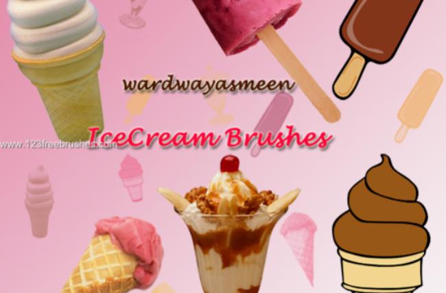 Ice Cream Photoshop Brushes