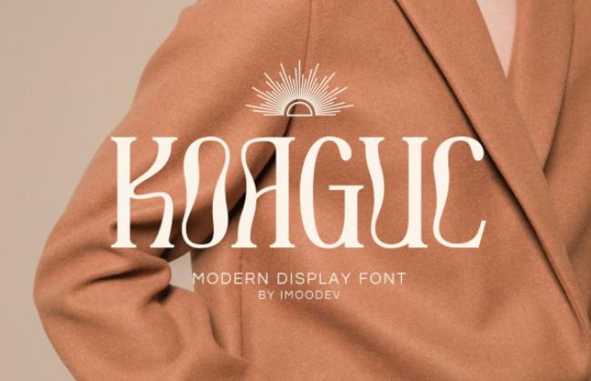 Koaguc - elegant wavy serif