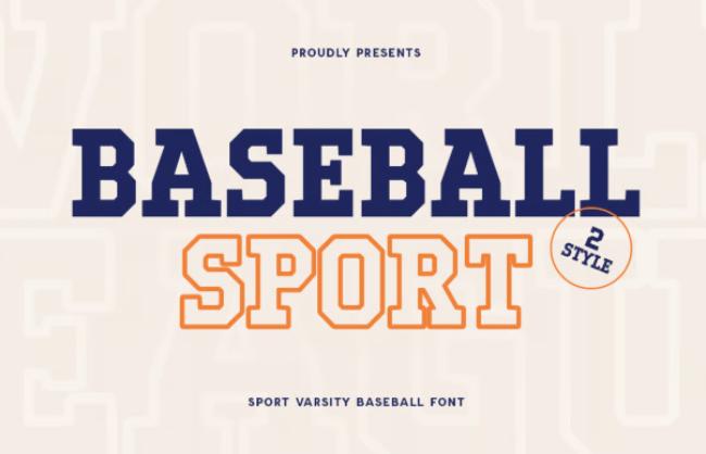 baseball font
