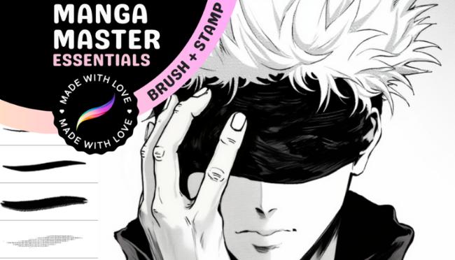 30 Anime Procreate Brushes collection preview