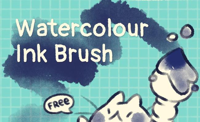 Watercolour Ink Brush