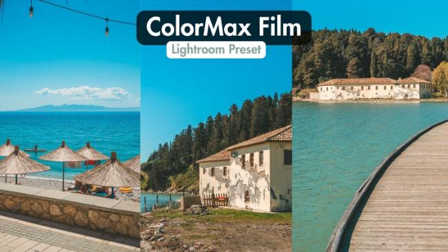 ColorMax Film Lightroom preset showing warm highlights and soft tones