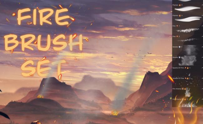 Fire Brush Set