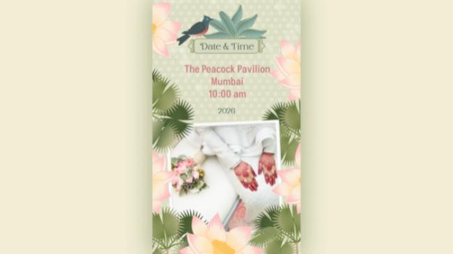 Animated Indian Wedding Invitation Template
