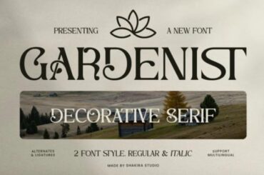 35 Best Garden Fonts to Bring Nature into Your Designs - Designbeep